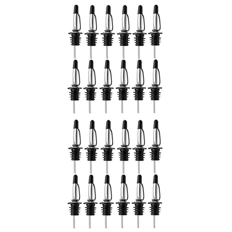 Speed Pourer Cap - B62B-Hygienic, Dishwasher Safe 24-Pack Stainless Steel