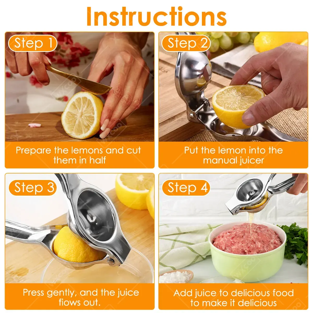 Lemon Squeezer Kitchen Accesso - Citrus Juicer Bar recension och pris
